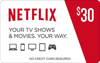 iTunes, Netflix and Hulu gift cards delivered via email ...
